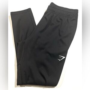 Gymshark Jogger Pants Womens Polyester Size M Black Training Drawstring Stretch